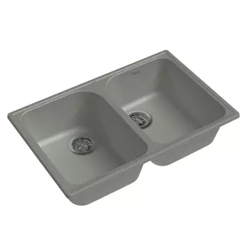 Мойка кухонная Raiber Альпы RQ610 с двумя чашами, бетон