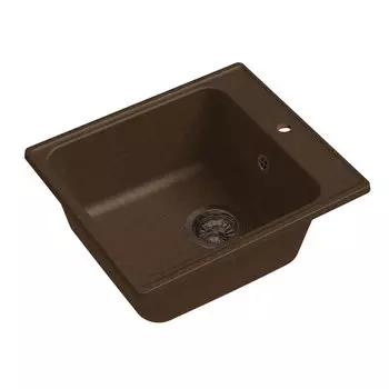 Мойка кухонная Raiber Реберг RQ21 прямоугольная, шоколад