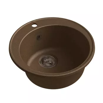 Мойка кухонная Raiber Вацман RQ13 круглая, шоколад