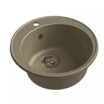 Мойка кухонная Raiber Вацман RQ13 круглая, топаз