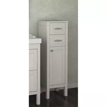 Пенал ASB-Woodline Римини 30 массив ясеня, белый