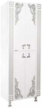 Пенал Bellezza Венеция Люкс 65, белый/серебро