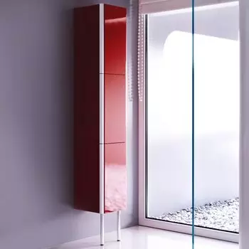 Пенал для ванной Alavann Ларго 30 темный кармин