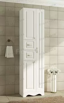 Пенал Francesca Империя 50 белый двойной, без корзины