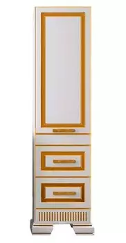 Пенал Opadiris Оникс 50, белый/золото