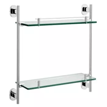 Полка двойная стеклянная Raiber R50117