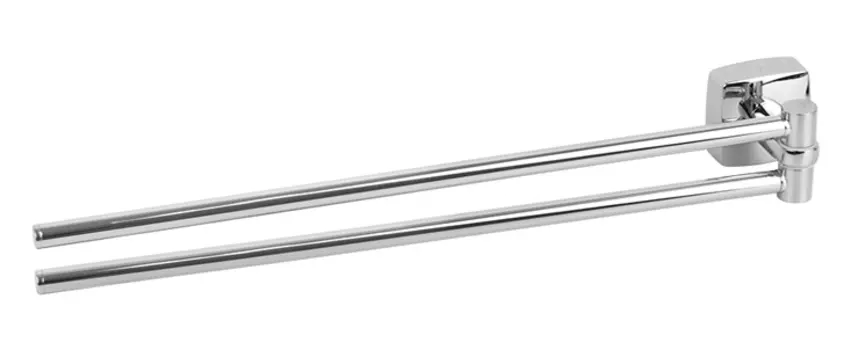 Полотенцедержатель Fixsen Kvadro FX-61302A поворотный, двойной