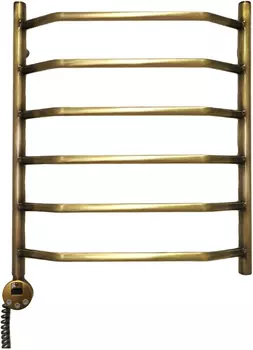 Полотенцесушитель электрический Domoterm Лаура П6 50x80, античная бронза, L