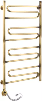 Полотенцесушитель электрический Domoterm Офелия П12 50x95, античная бронза, L