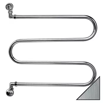 Полотенцесушитель водяной Margaroli Vento 400 шлифованный никель (400BN)