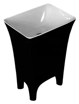 Раковина ArtCeram Cow CWL004 black&amp;white