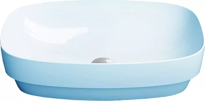 Раковина Catalano Green Lux 60x40 голубой матовый