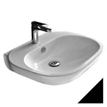 Раковина Hidra Ceramica ABC черная, 60 см