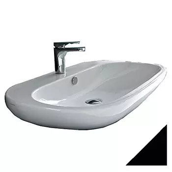 Раковина Hidra Ceramica ABC накладная черная, 80 см