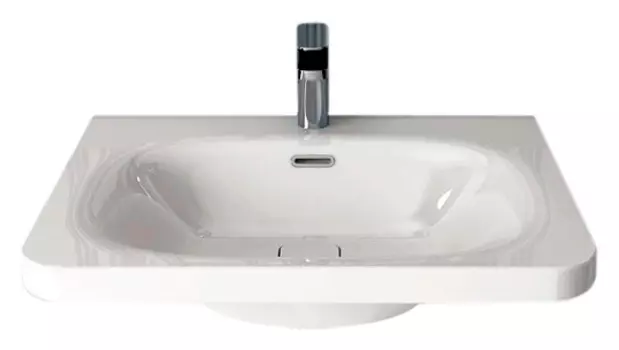 Раковина Hidra Ceramica Flat белая, 65 см