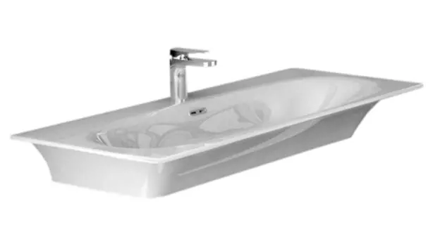 Раковина Hidra Ceramica Flat белая, 96 см