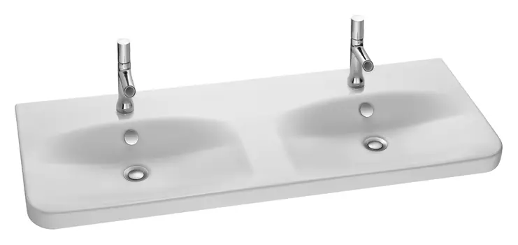 Раковина Jacob Delafon Replay 2 E4488 120 см двойная