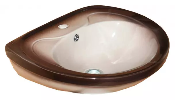 Раковина Rosa Лира чёрная