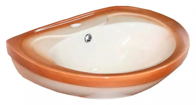 Раковина Rosa Лира коричневый