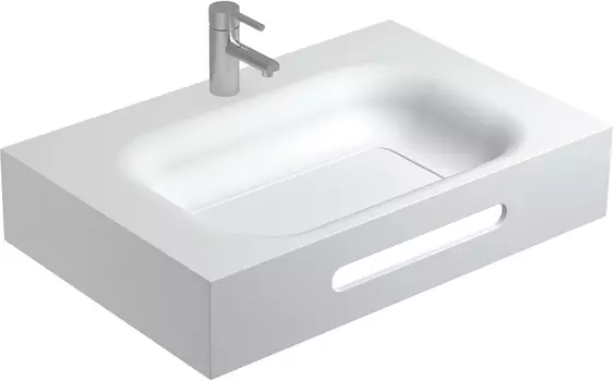 Раковина Sanitana Smooth 80 с полотенцедержателем