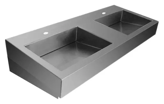 Раковина Senda Aqueduto duplo satin w/o 211160008 с отверстием под смеситель