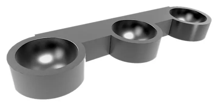 Раковина Senda Tripleto satin w/o