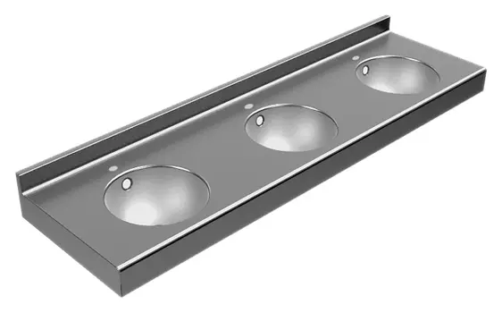 Раковина Senda Triplo rp satin w