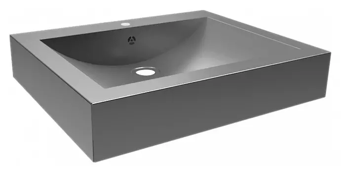 Раковина Senda Uno satin w 211820014 с отверстием под смеситель