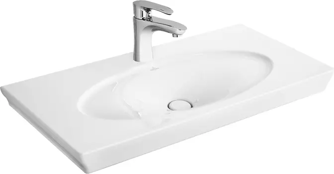 Раковина Villeroy &amp; Boch La belle 6124 11R1 alpin CeramicPlus