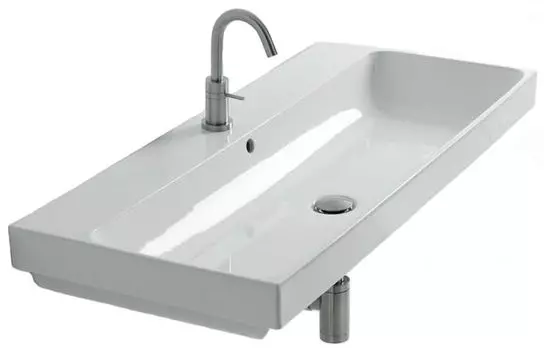 Раковина White Stone Normal 80 см, прямоугольная