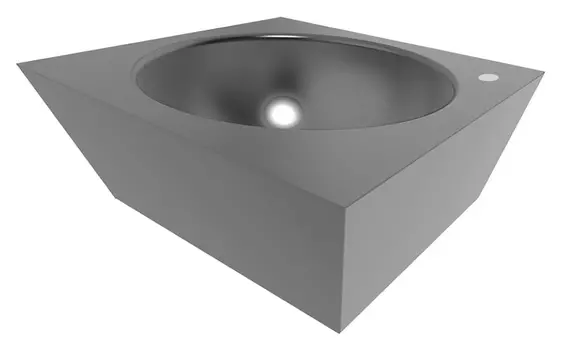 Рукомойник Senda Prisma satin w/o отверстие справа