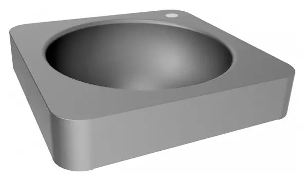 Рукомойник Senda Quadra satin w/o отверстие справа
