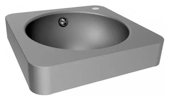 Рукомойник Senda Quadra satin w отверстие справа