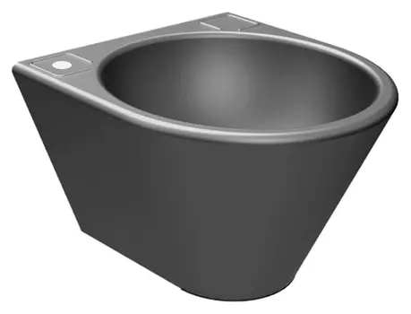 Рукомойник Senda Troconi GRX F satin w/o 211790007 с отверстием под смеситель