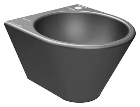 Рукомойник Senda Troconi GRX F satin w/o 211790006 с отверстием под смеситель