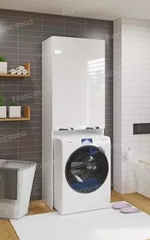 Шкаф напольный для стиральной машины Francesca Доминго 67 белый