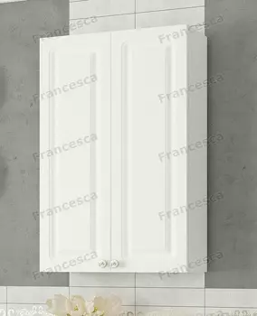 Шкаф навесной Francesca Империя 50 белый (2дв.)