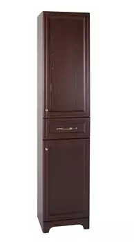 Шкаф-пенал ASB-Woodline Берта 40 массив ясеня антикварный орех