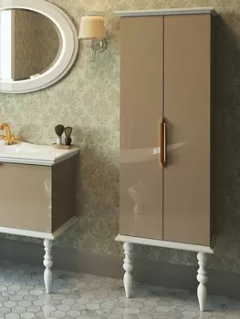 Шкаф-пенал Edelform Decora 60 жемчужно-бежевый глянец