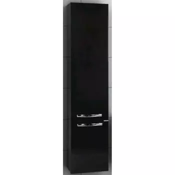 Шкаф-пенал подвесной для ванной Акватон Ария 35 черный глянец