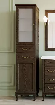 Шкаф-пенал ValenHouse Эллина 40 L кальяри, фурнитура бронза