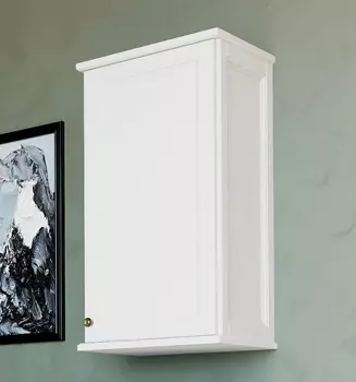 Шкаф ValenHouse Лиора 40 белый, фурнитура бронза