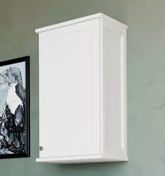 Шкаф ValenHouse Лиора 40 белый, фурнитура хром