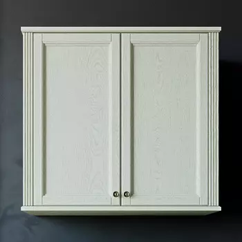 Шкаф ValenHouse Лиора 90 слоновая кость, фурнитура бронза