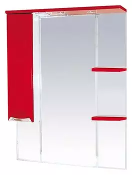 Шкаф-зеркало 75 15.6 М красный L