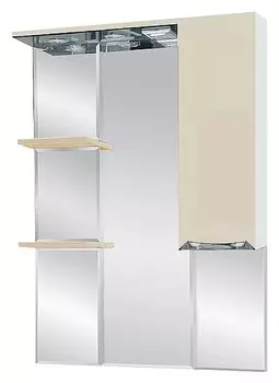 Шкаф-зеркало 75 15.6 М R бежевый