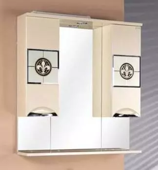 Шкаф-зеркало 78 13.24, бежевый