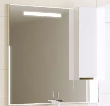 Шкаф-зеркало Alavann Латте 100, белый