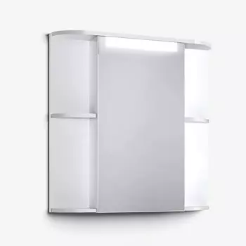 Шкаф-зеркало Alavann Латте 75 белый