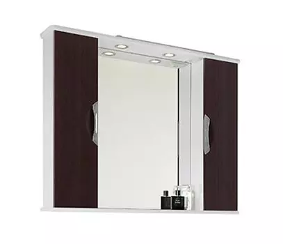 Шкаф-зеркало для ванной 105 1.16, венге